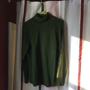 JJill dark green cowl neck sweater